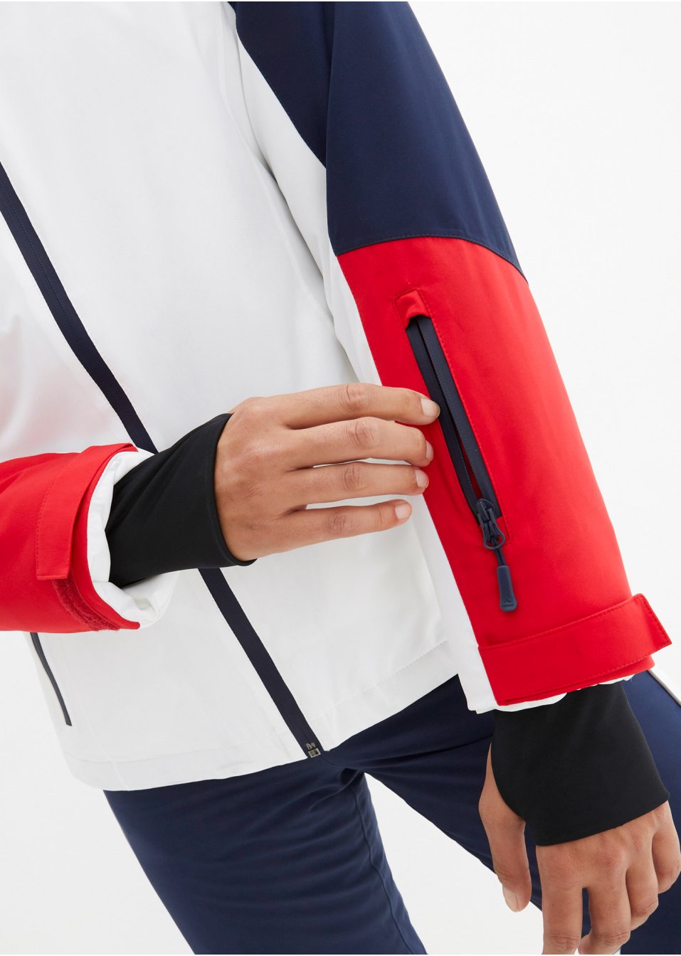 Veste de ski fonctionnelle avec fentes d'aération, étanche