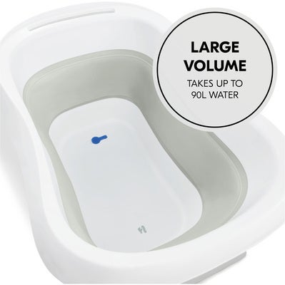 Hauck Wash N Fold Badebalje L, White/Sage