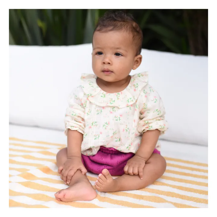 Lililotte Blouse Charlotte Fleurs | Ecru