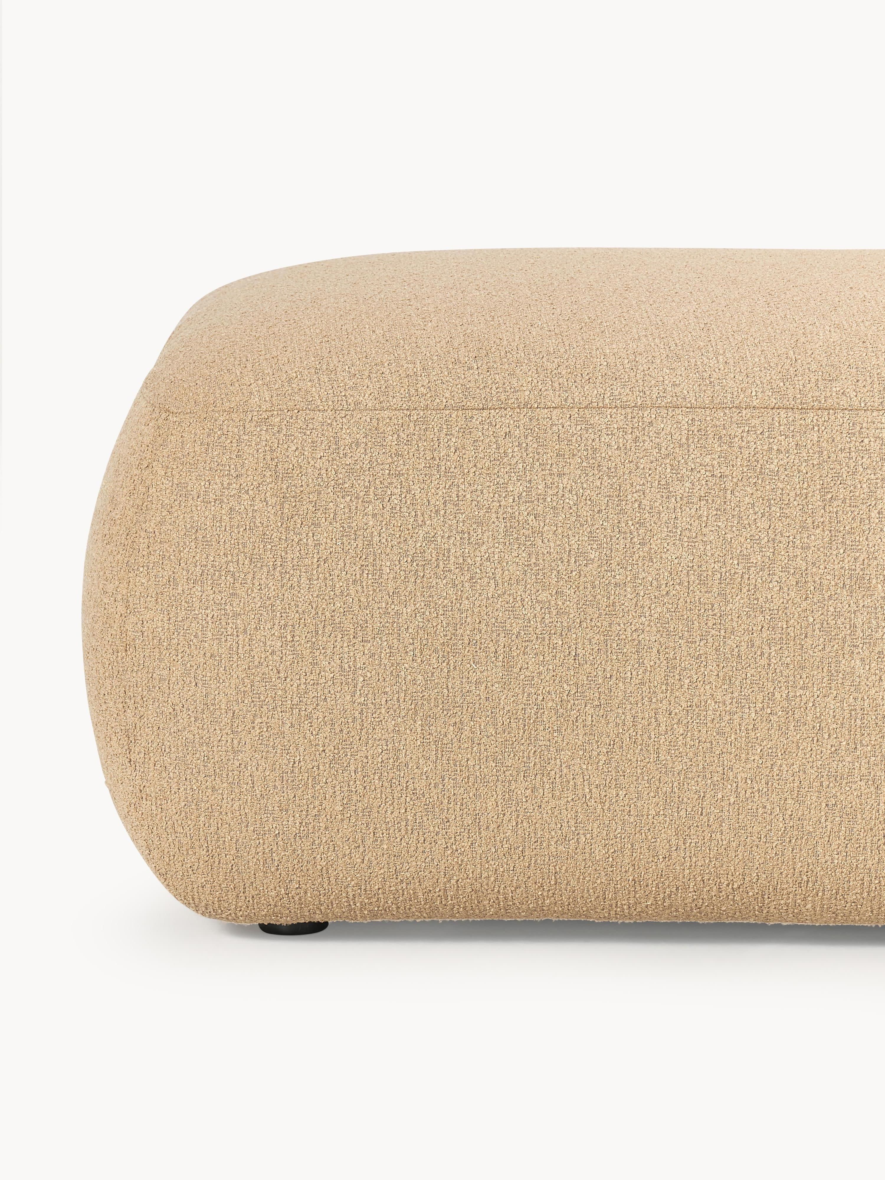 Modulaire XL chaise longue Sofia van bouclé stof