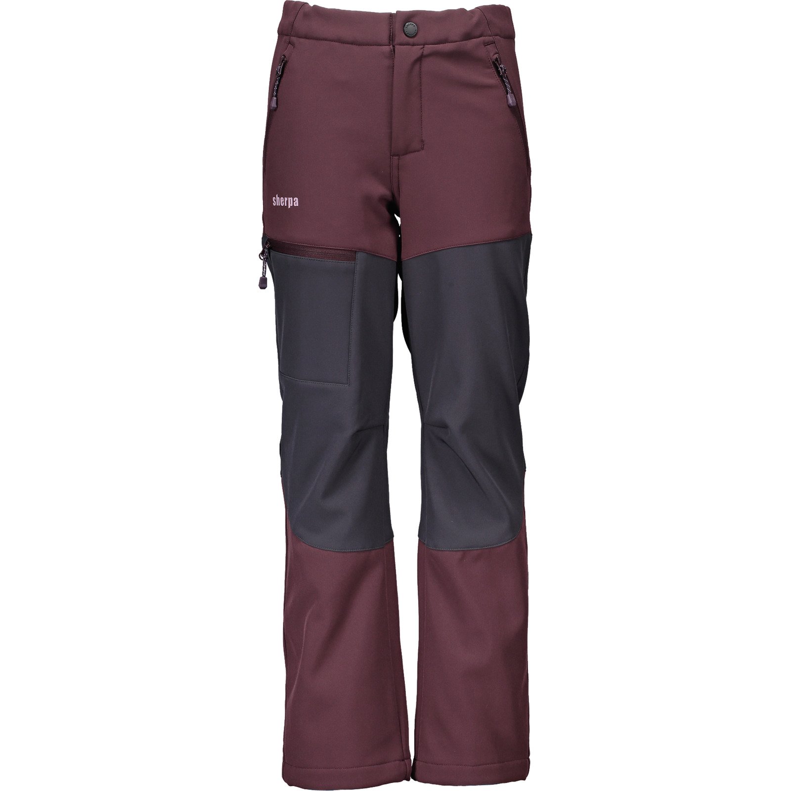 Sherpa Kinder-Softshellhose Sunkoshi bordeaux