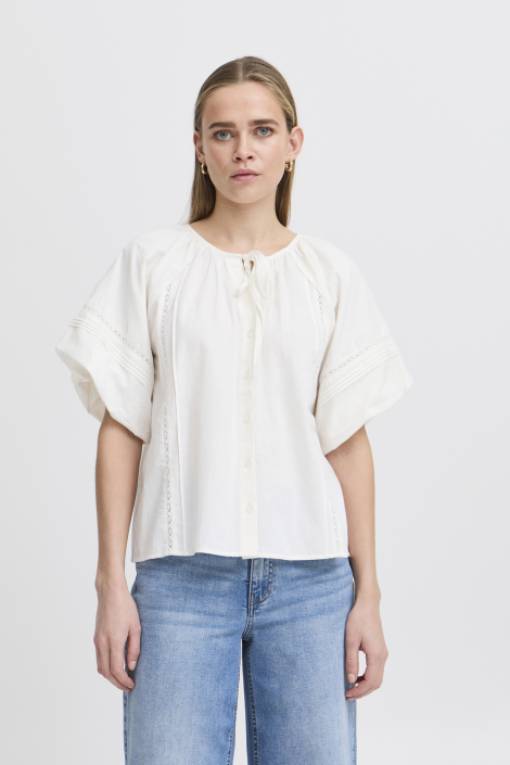 Ichi witte dames blouse