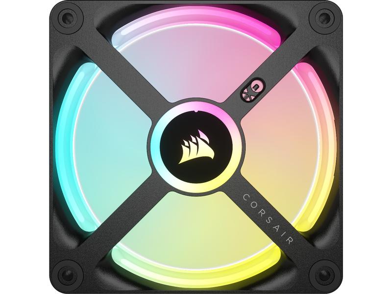 Corsair PC-Lüfter iCUE QX120 RGB Expansion Kit Schwarz 120-mm-PWM-Lüfter-Erweiterungskit