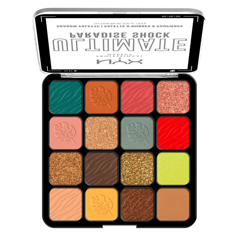 NYX Professional Makeup Ultimate Color Palette 16-Pan Paradise Shock 02W 16x0,8g