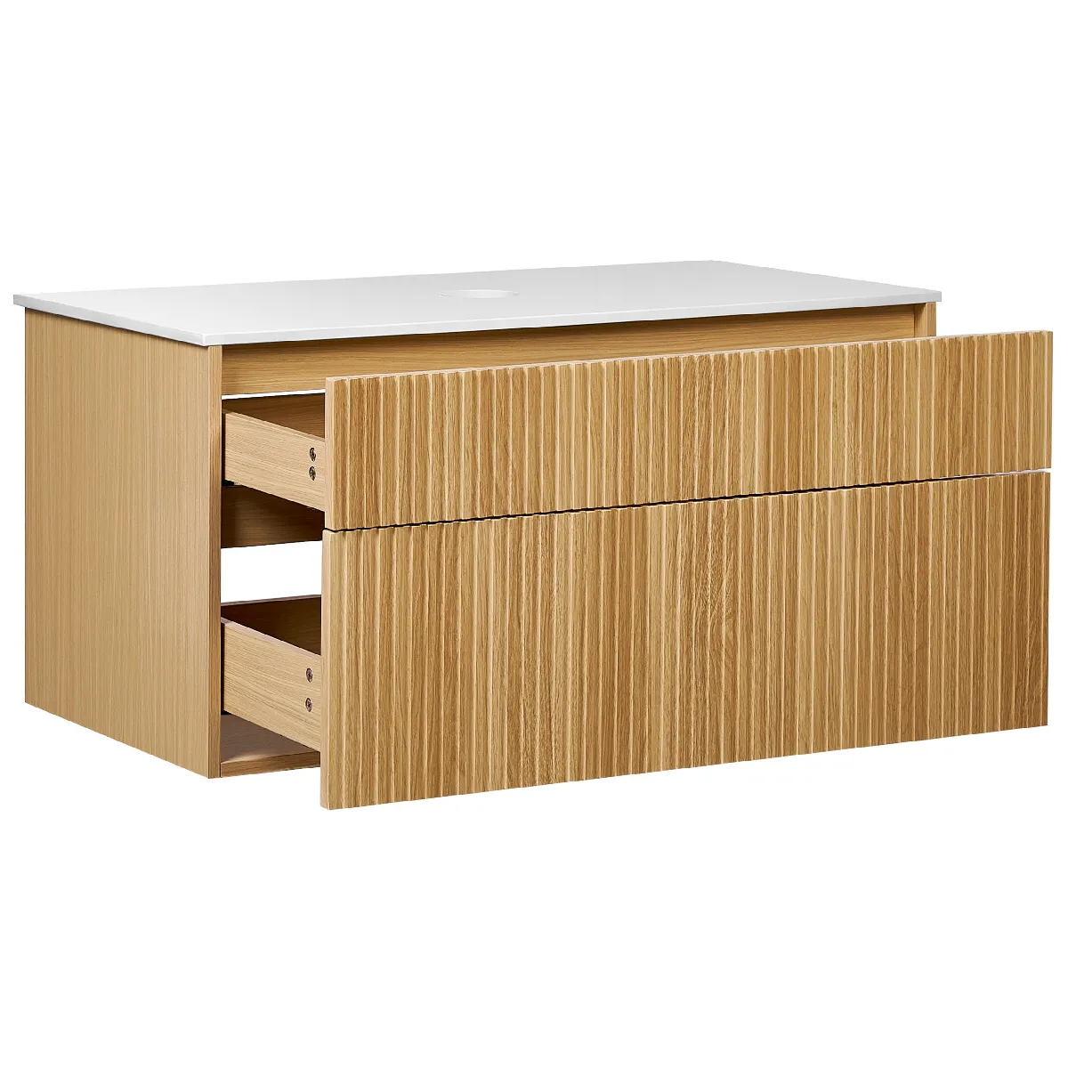 Beliani Meuble SDB BEXTI - Bois clair