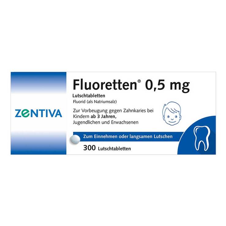 Fluoretten 0,5 mg Tabletten, 300 St
