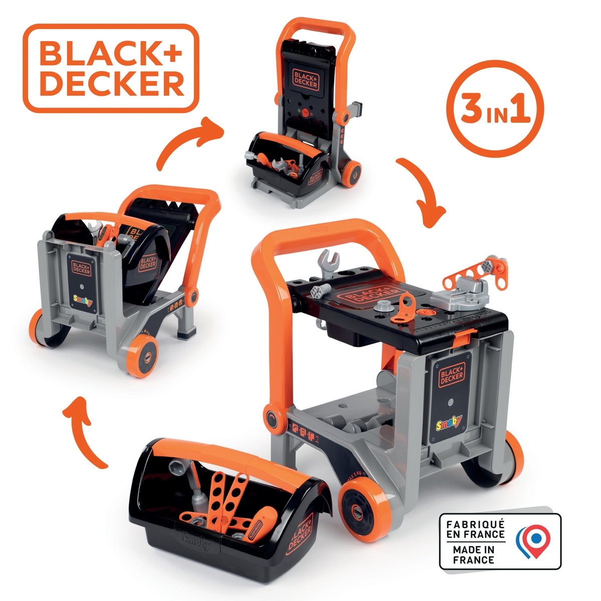 Diable 3 en 1 Black & Decker