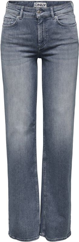 Only - ONLBLUSH - Straight Fit Jeans - Special Blue Grey Denim - Mid Waist