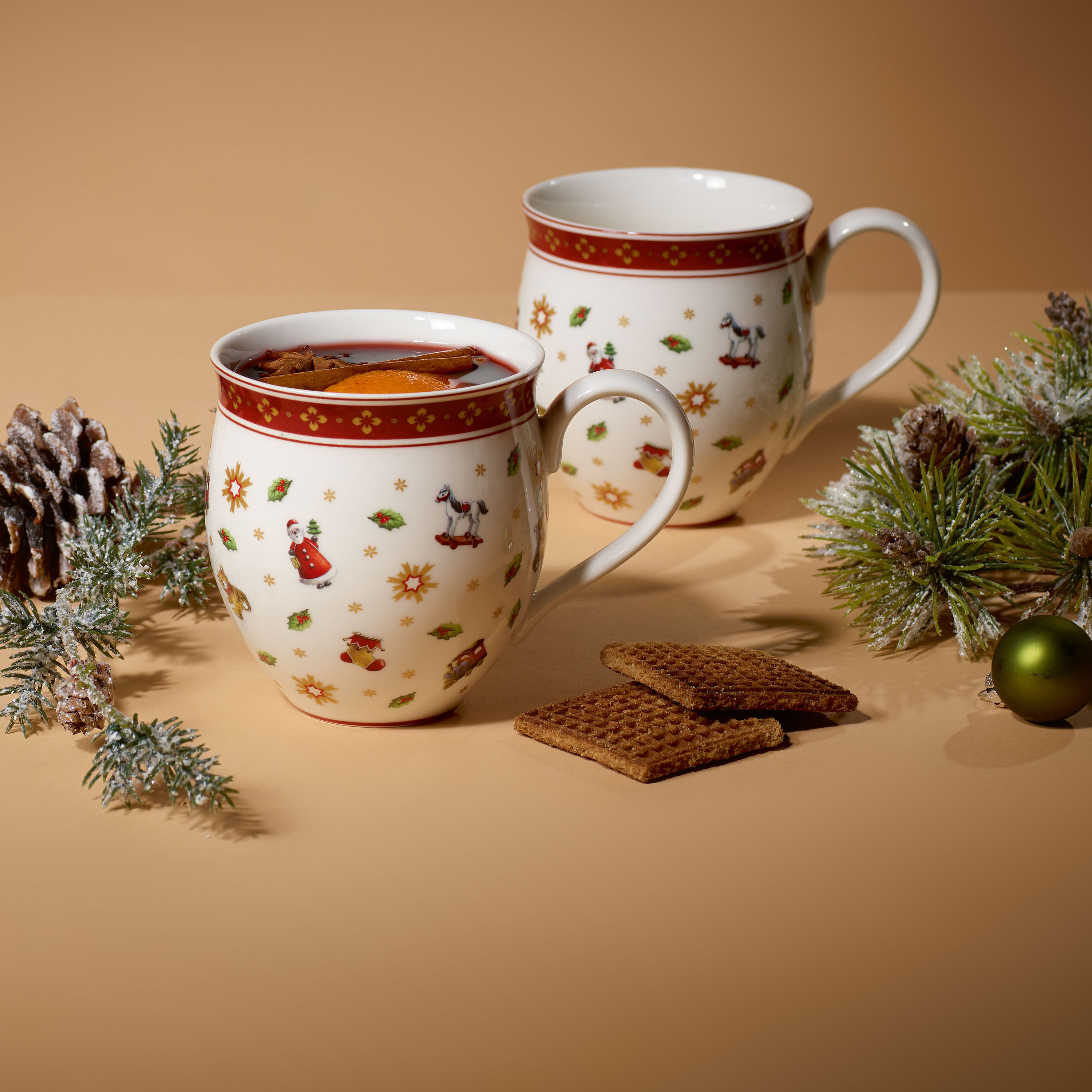 Toy's Delight Mug Red, 13.2 oz, Premium Porcelain