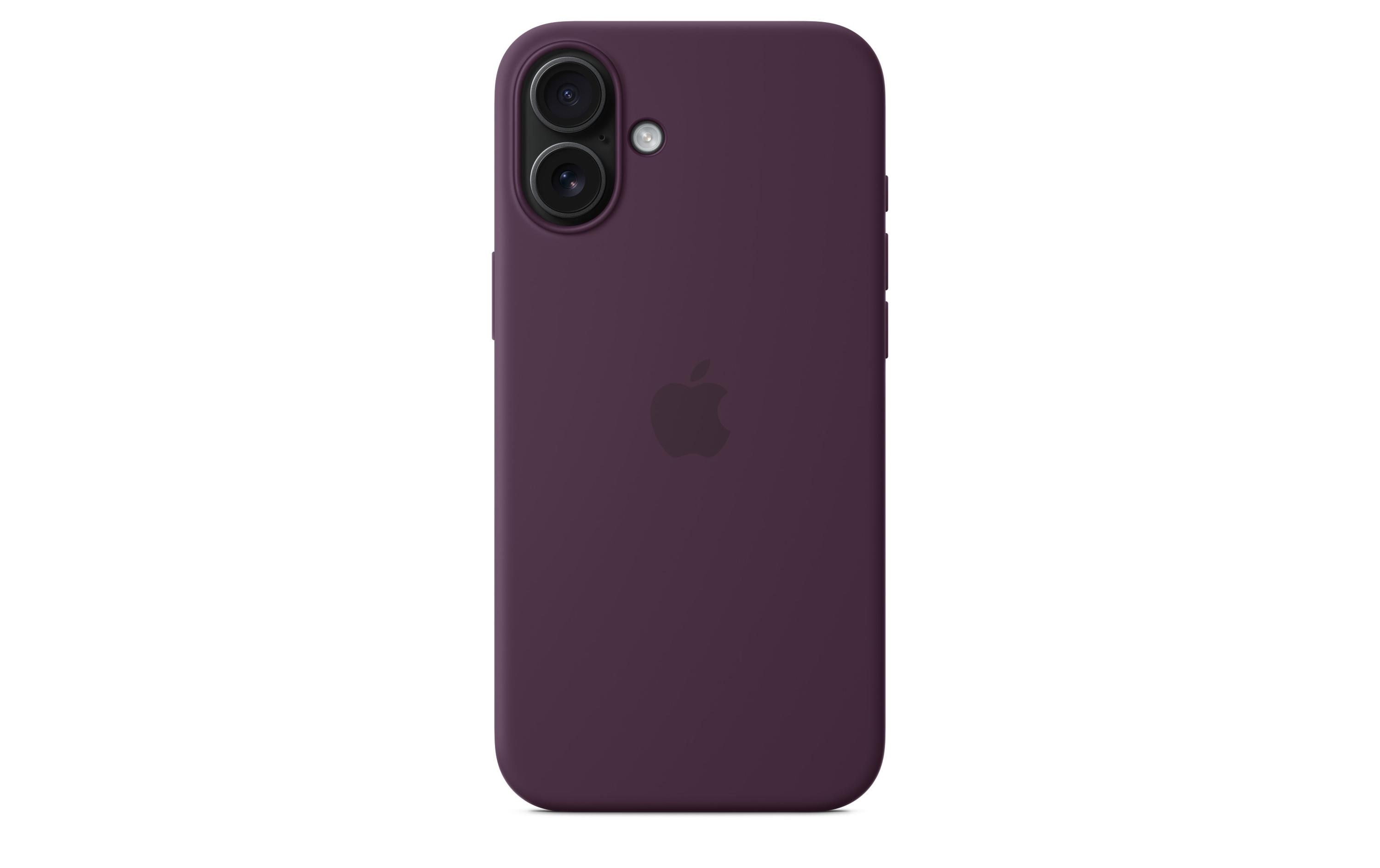 Silicone Case mit MagSafe iPhone 16 Plus PflaumeSilikon-Backcover mit «MagSafe» für das Apple iPhone 16 Plus