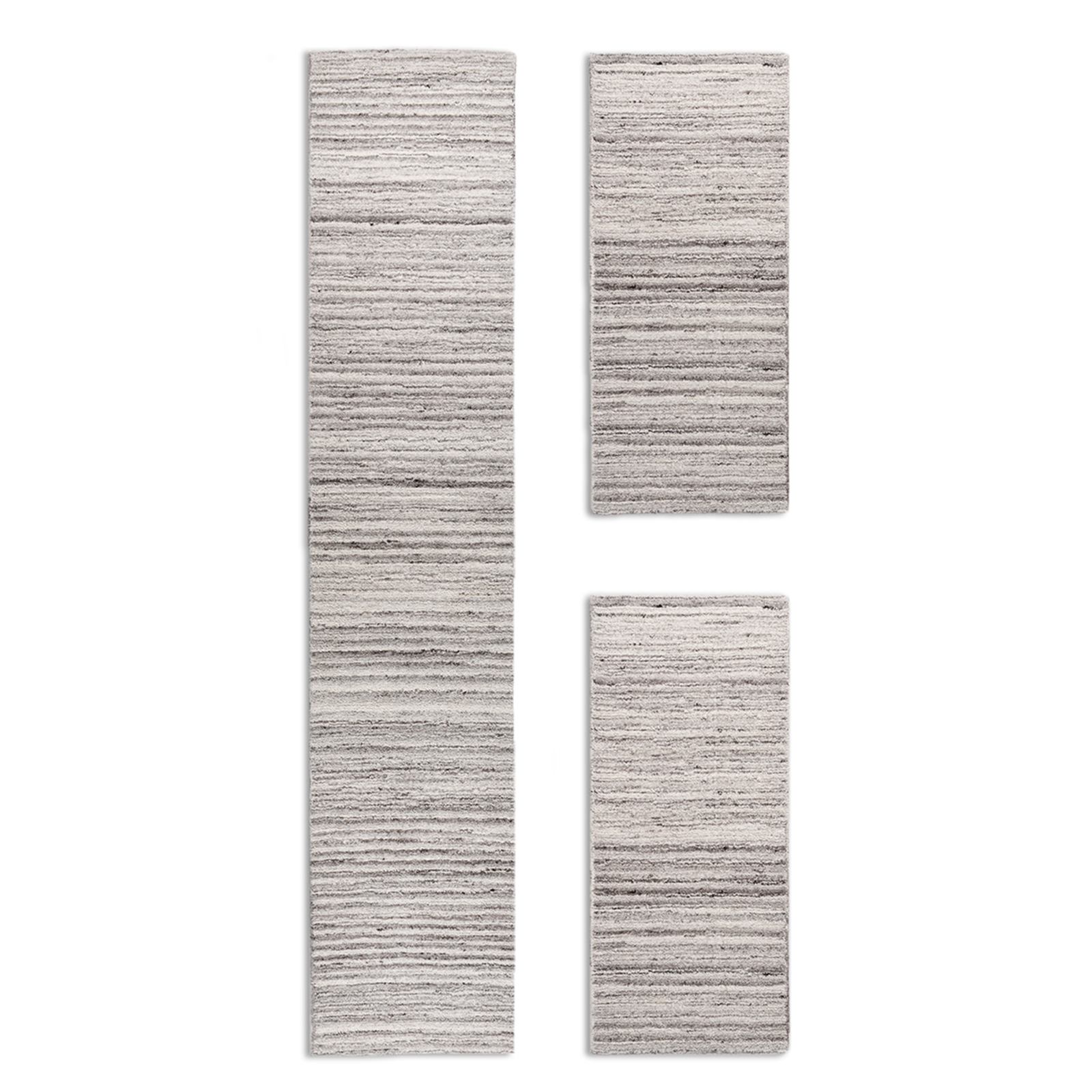 Teppich ROYAL BERBER - grau - handgetuftet - 60x90 cm