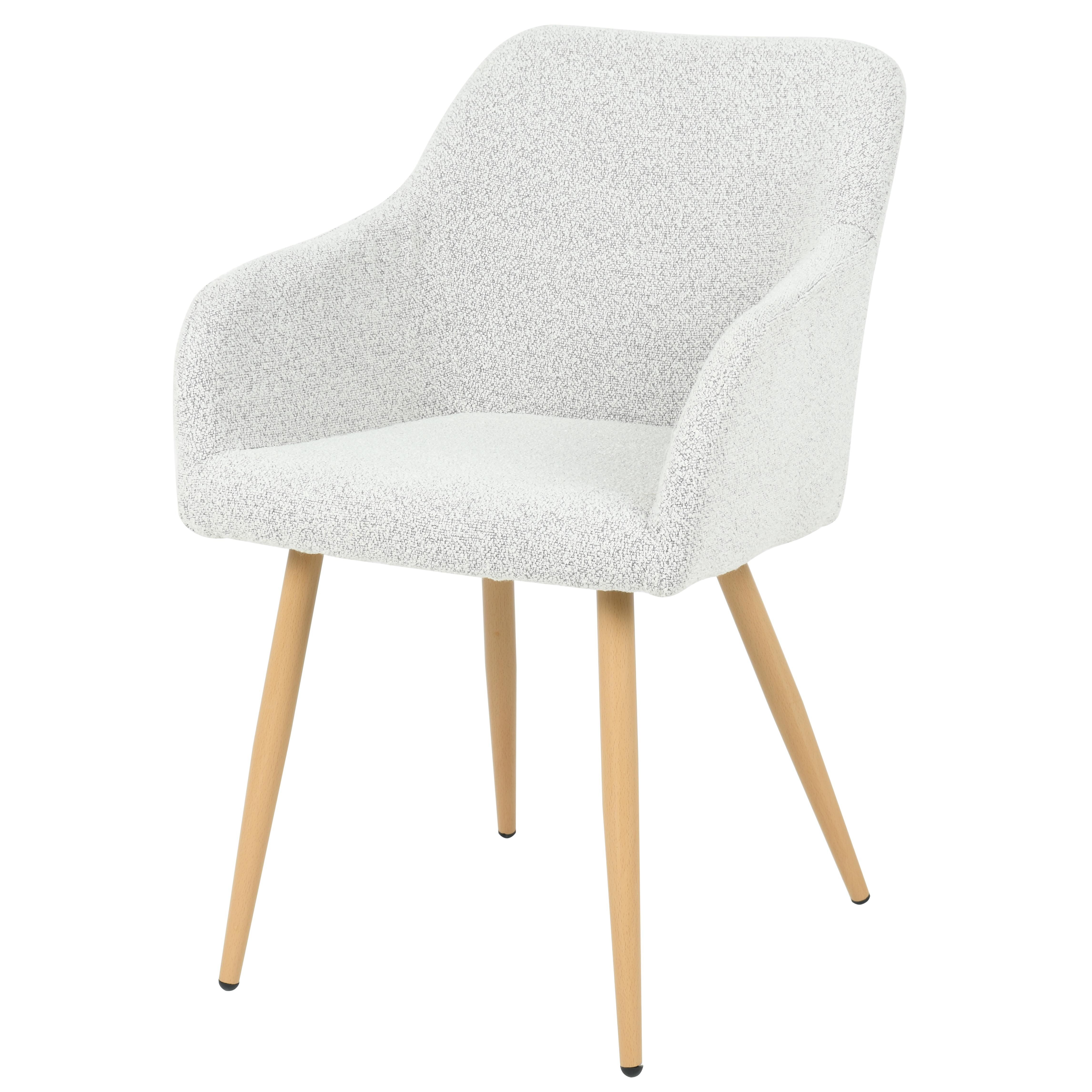 BETTY FAUTEUIL BOUCLETTE PIEDS HETRE