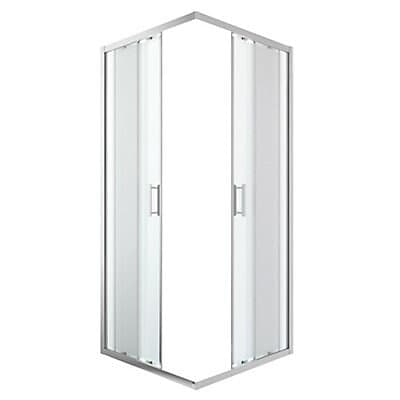 Portes de douche angle droit transparent GoodHome Beloya 90 x 90 cm