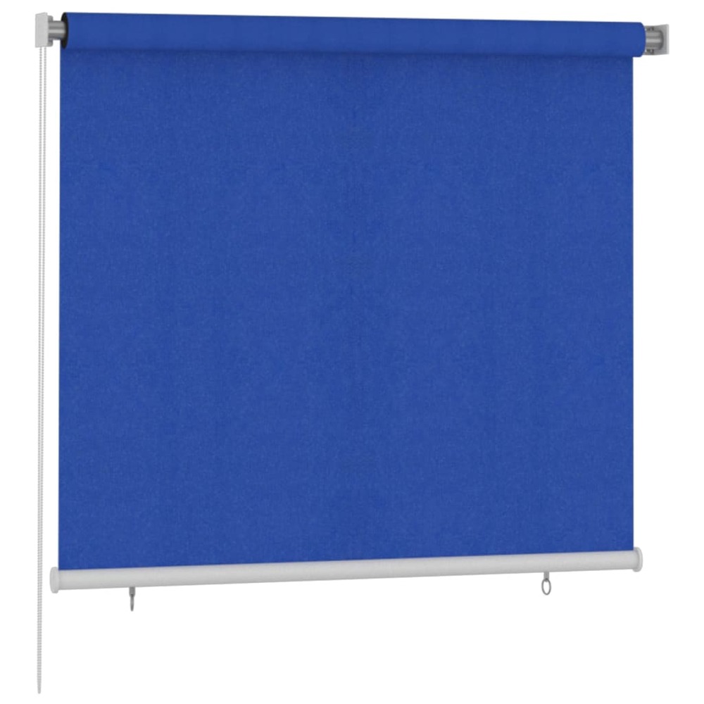 Store roulant d'extérieur 160x140 cm bleu pehd