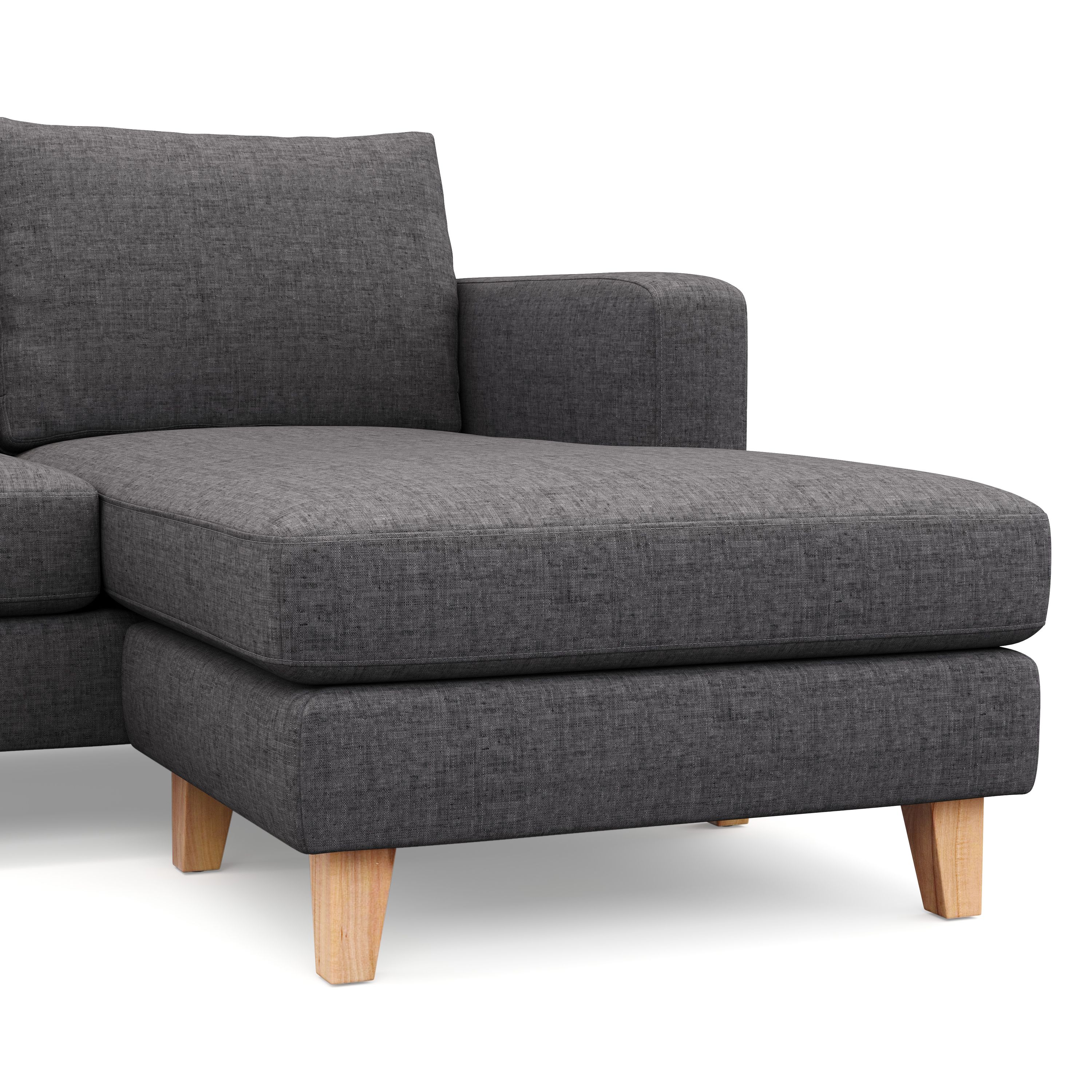 Ecksofa NOLAN rechts anthrazit