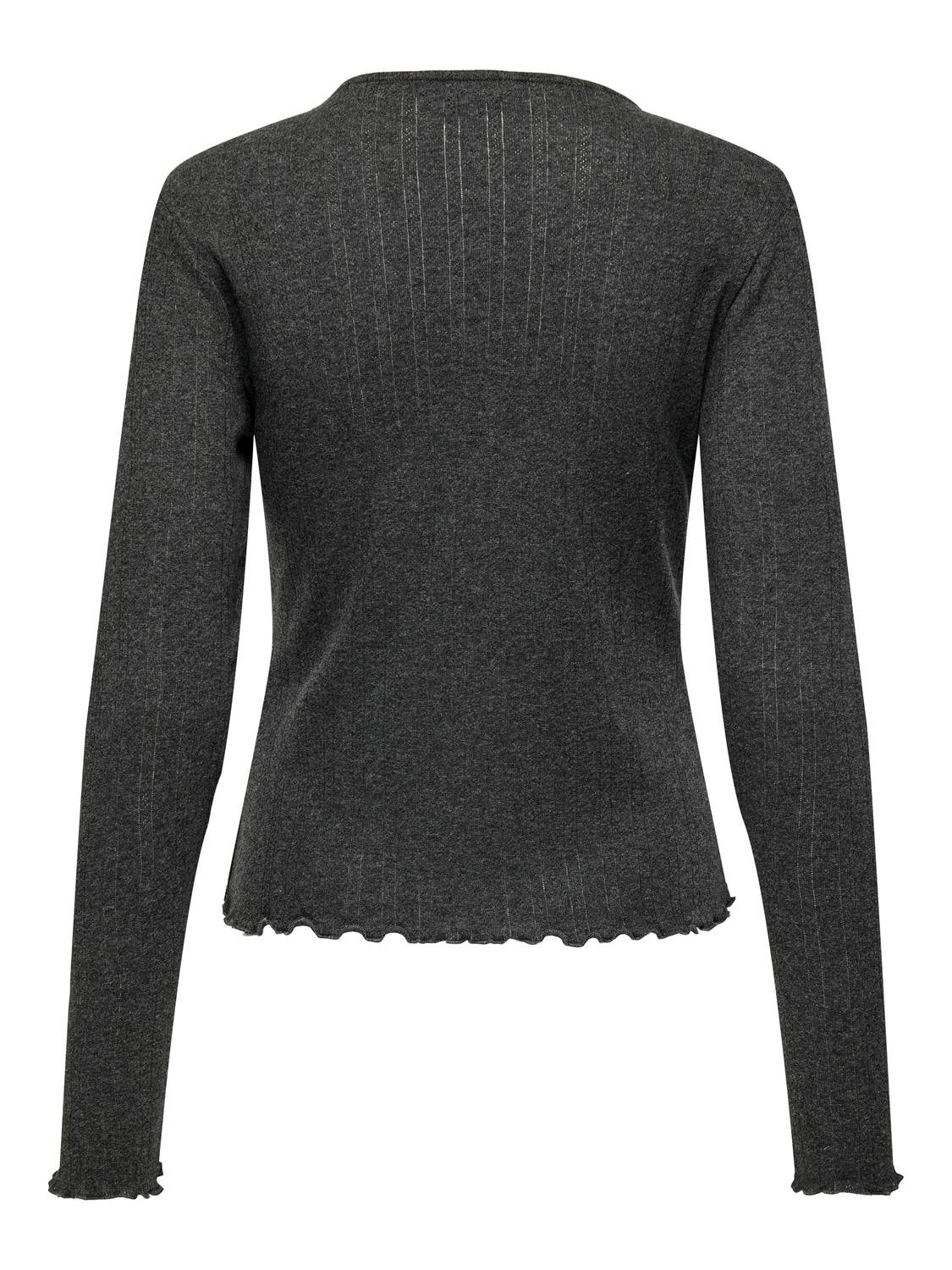 ONLCARLOTTA Top Dark Grey Melange