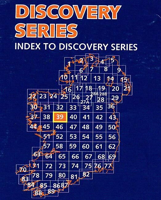 ORDNANCE SURVEY - 39 GALWAY MAYO ROSCOMMON IRLANDE 1 50 000