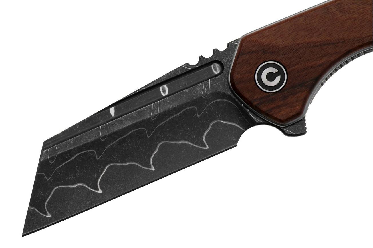 Civivi ExOne C23036-DS1 Damascus, Guibourtia Wood zakmes, Brian Brown design