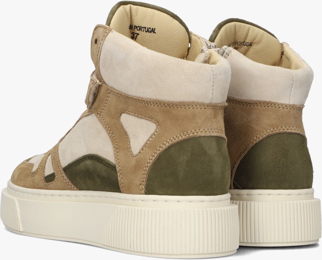CYCLEUR DE LUXE bruine cycleur de luxe hoge sneaker mur