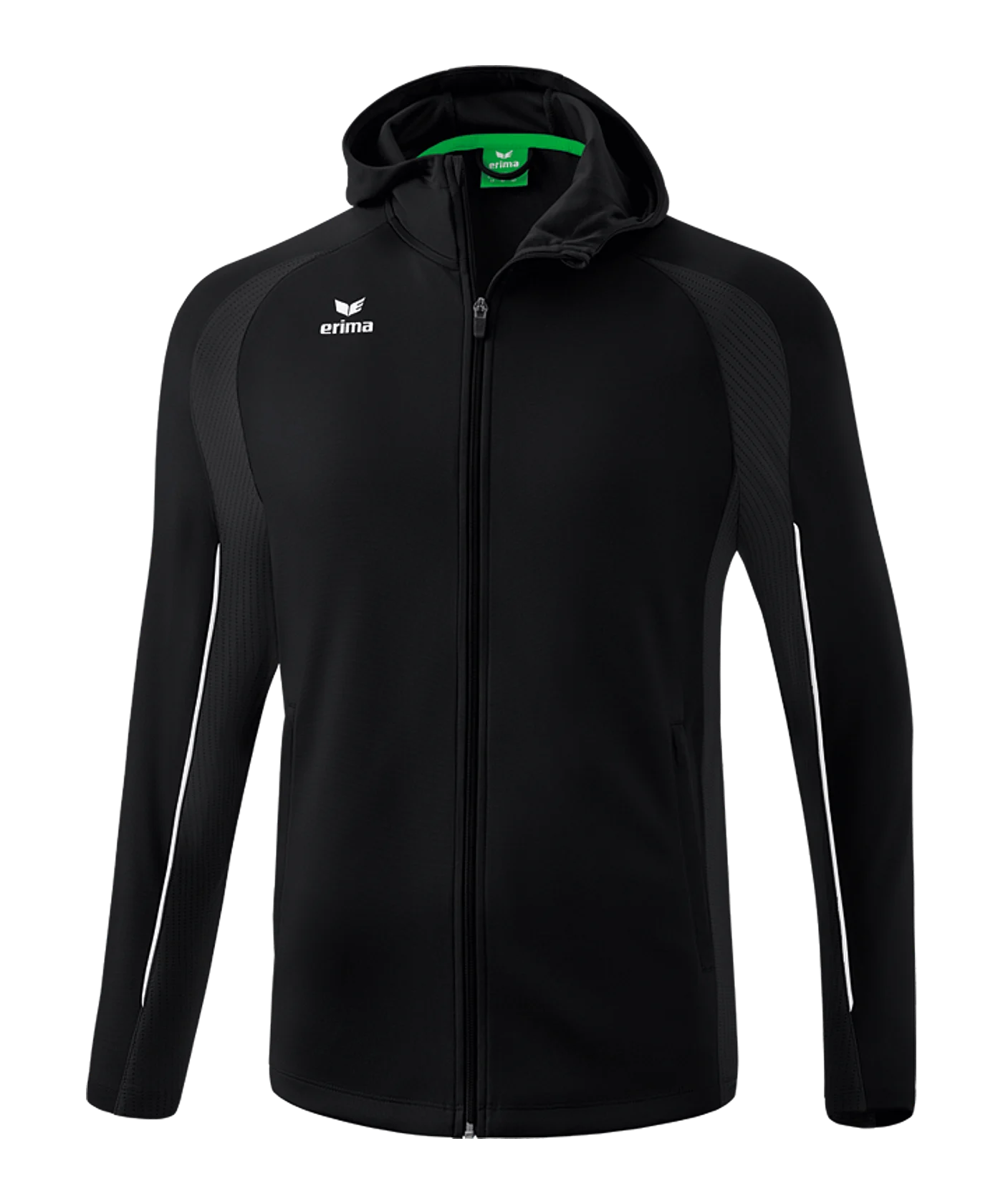 Erima Liga Star hooded jacket black white