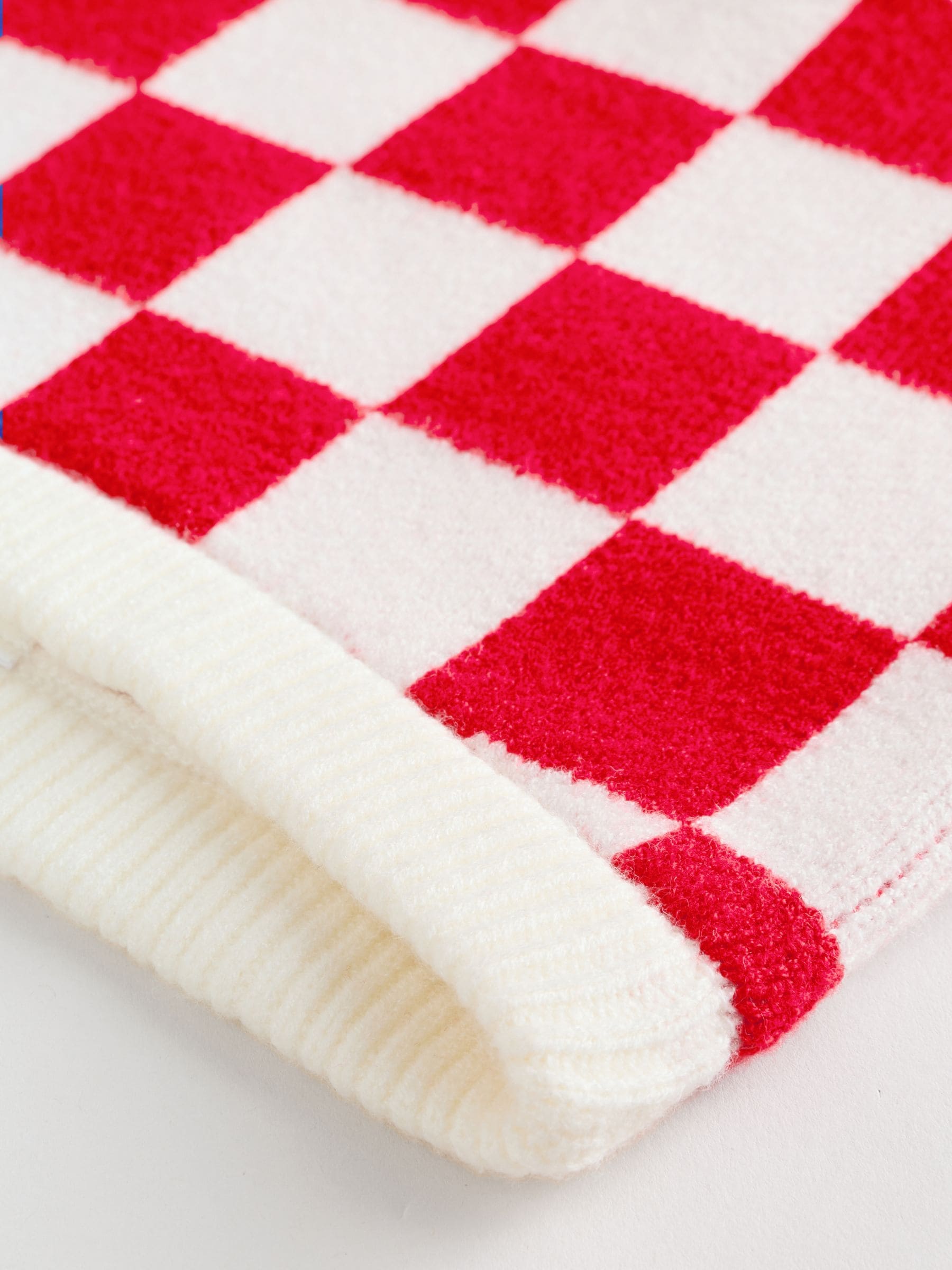 Rood Kerstman dambord - Kerst babytrui en leggings set (0mnd-2jr)