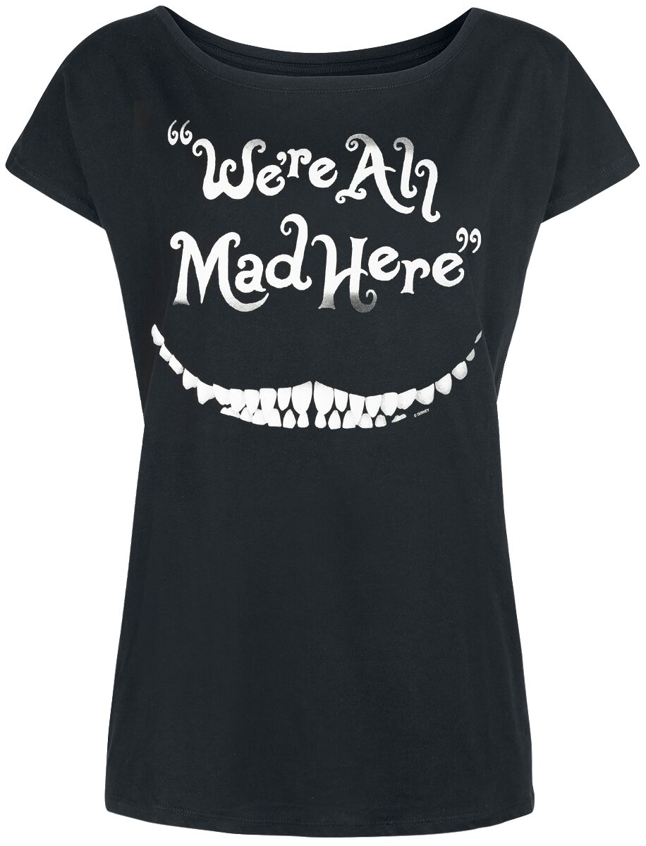 Le Chat Du Cheshire - We're All Mad Here | Alice Au Pays Des Merveilles T-Shirt Manches courtes