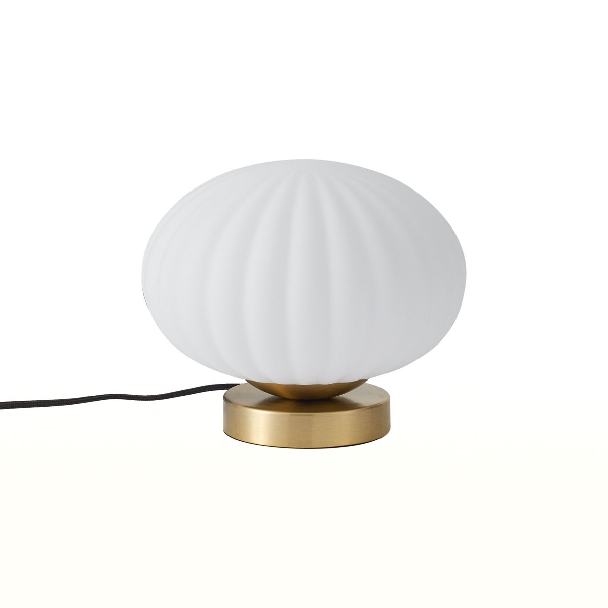 Design tafellamp messing met opaal glas - Mochi