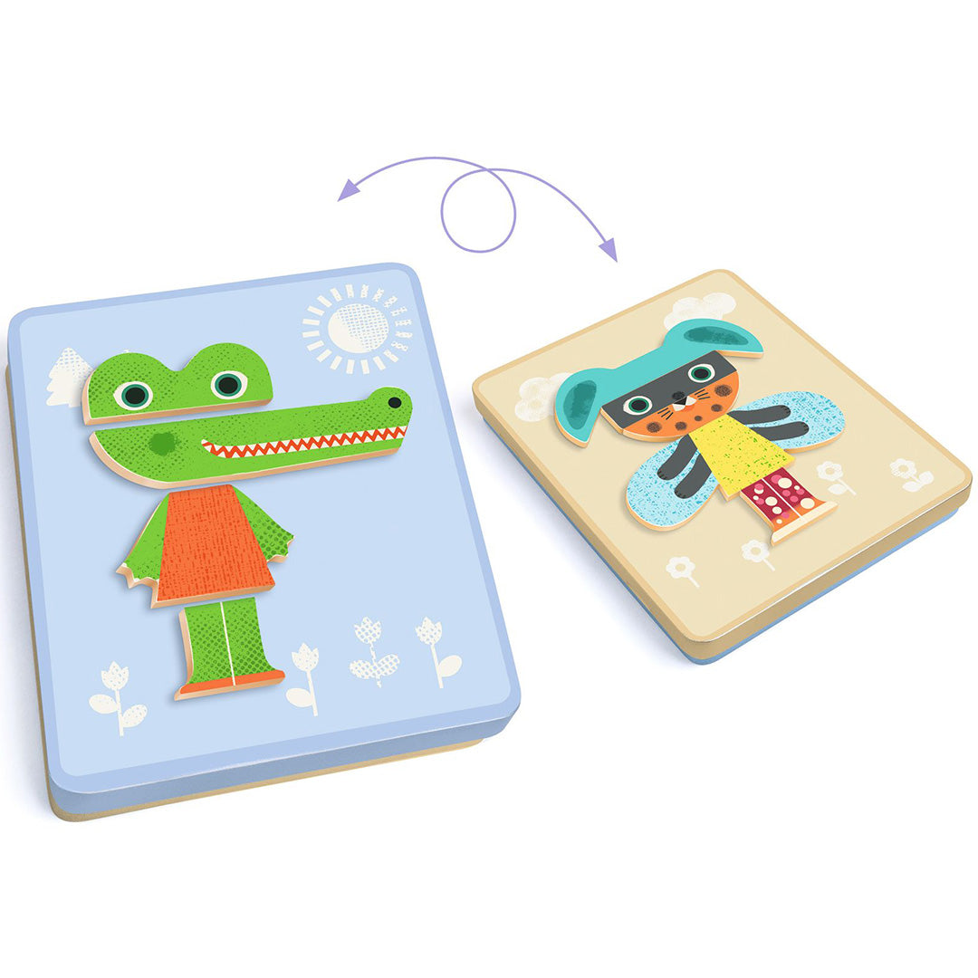 djeco magneetset inzebox animals - 29st