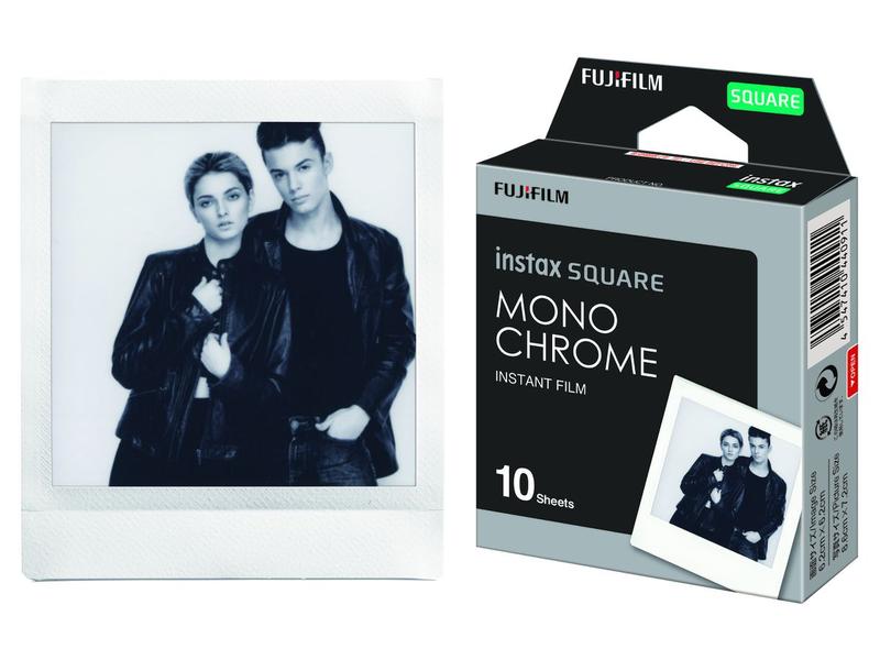 Fujifilm Sofortbildfilm Instax Square 10 Blatt Monochrome Sofortbildfilme für die Fujifilm Instax Square-Serie