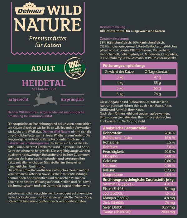 Dehner Wild Nature Trockenfutter für Katzen