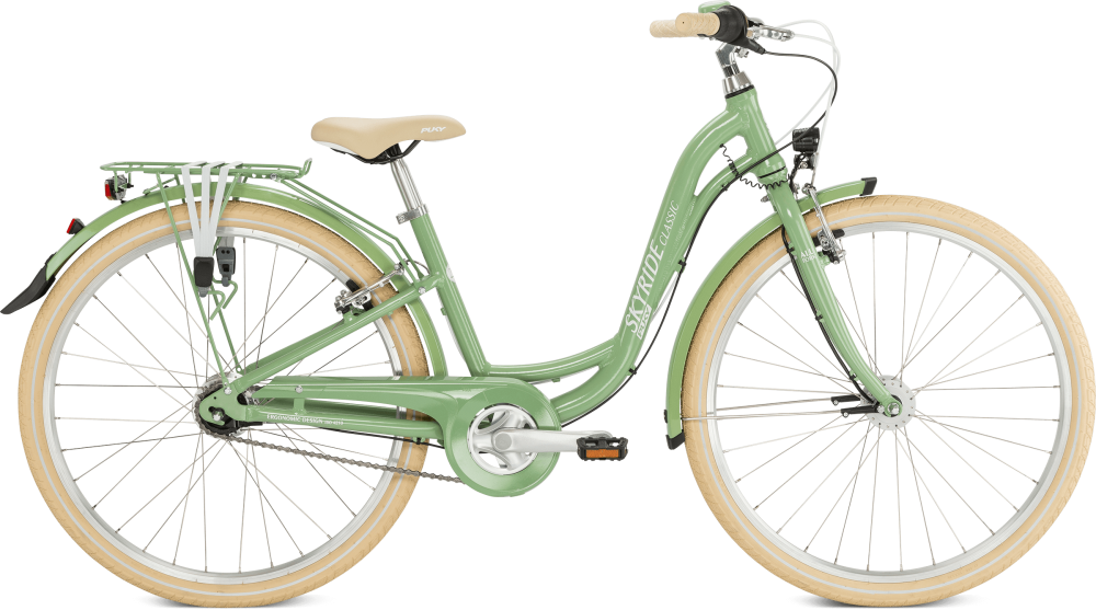 Puky Skyride 26-7 Classic Børnecykel Retro Grøn