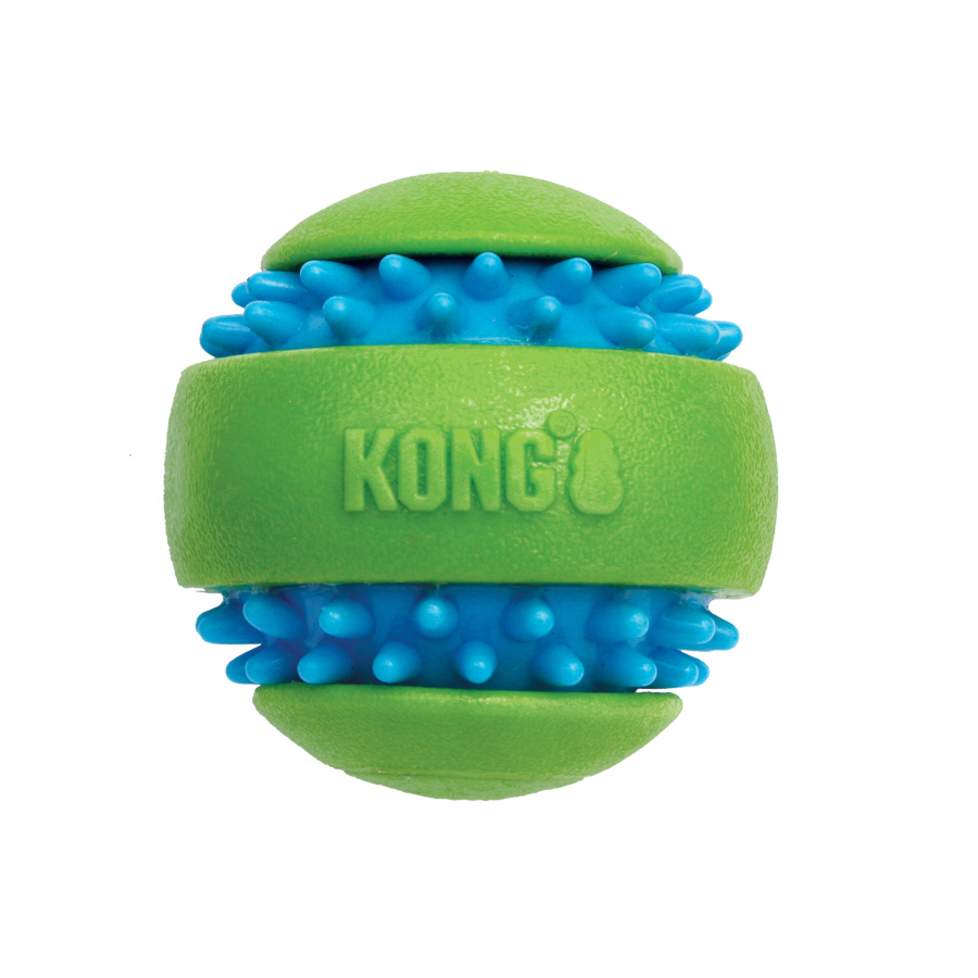 Bola texturizada Kong Squeezz Goomz para cães