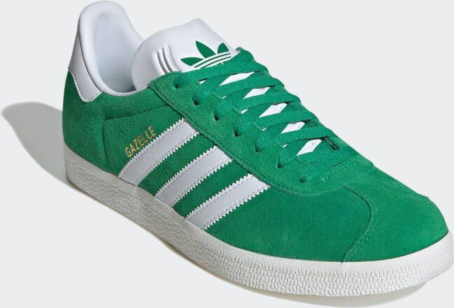Adidas Originals Gazelle Green Cloud White Core White- Green Cloud White Core White