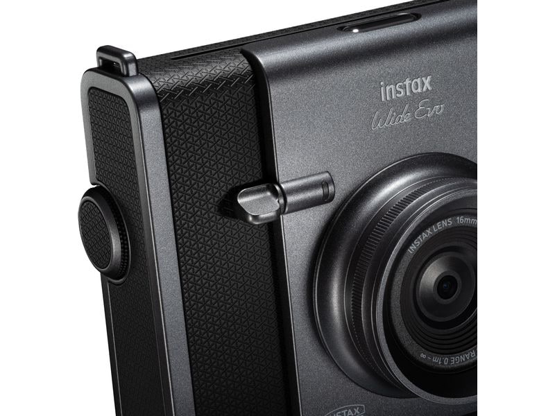 Fujifilm Fotokamera Instax Wide Evo Schwarz Vielseitige Sofortbildkamera