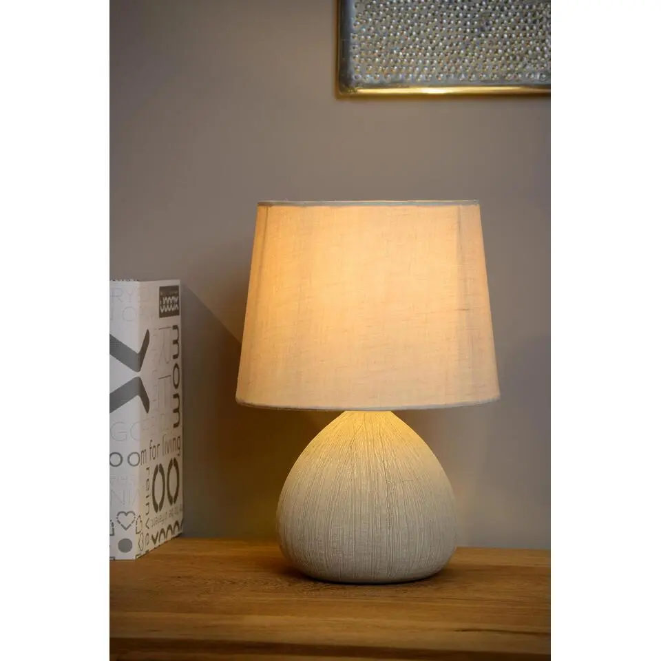 Lucide RAMZI Tafellamp - Beige