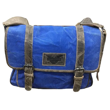Greenburry Aviator Kuriertasche blue/taupe