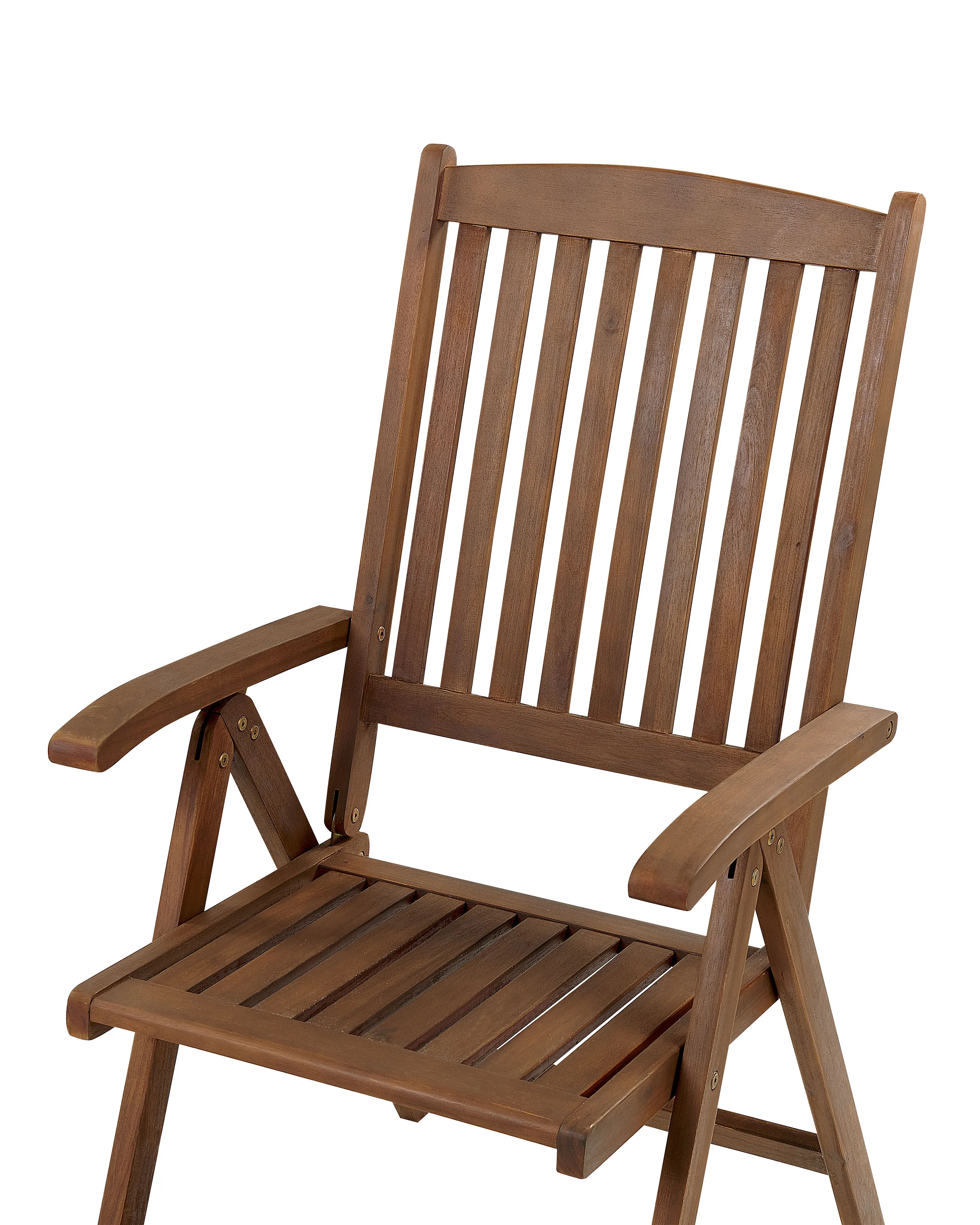 Set van 6 stoelen met zitkussen AMANTEA Acaciahout Gebroken wit