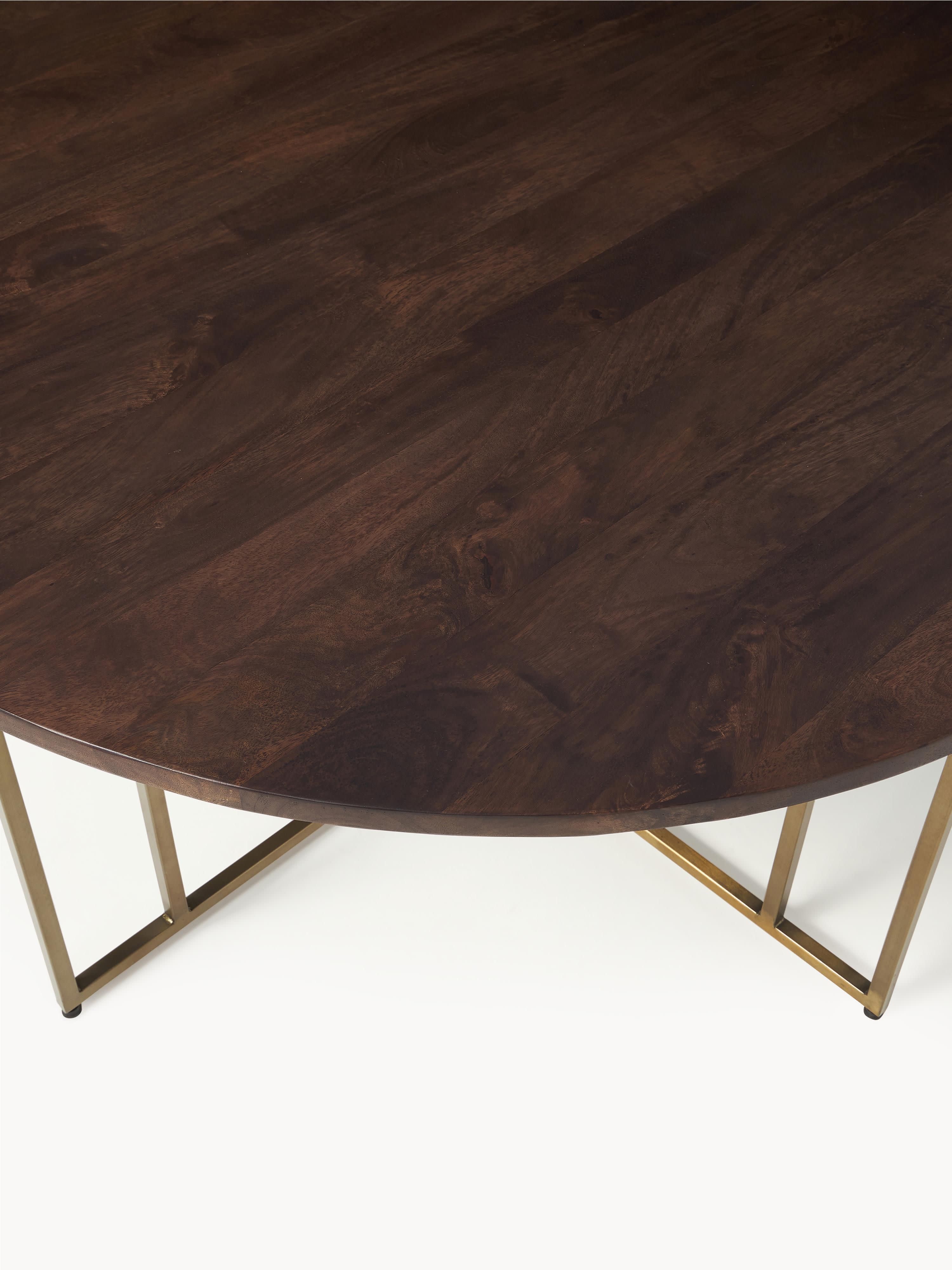Ronde eettafel Luca van mangohout, in verschillende formaten
