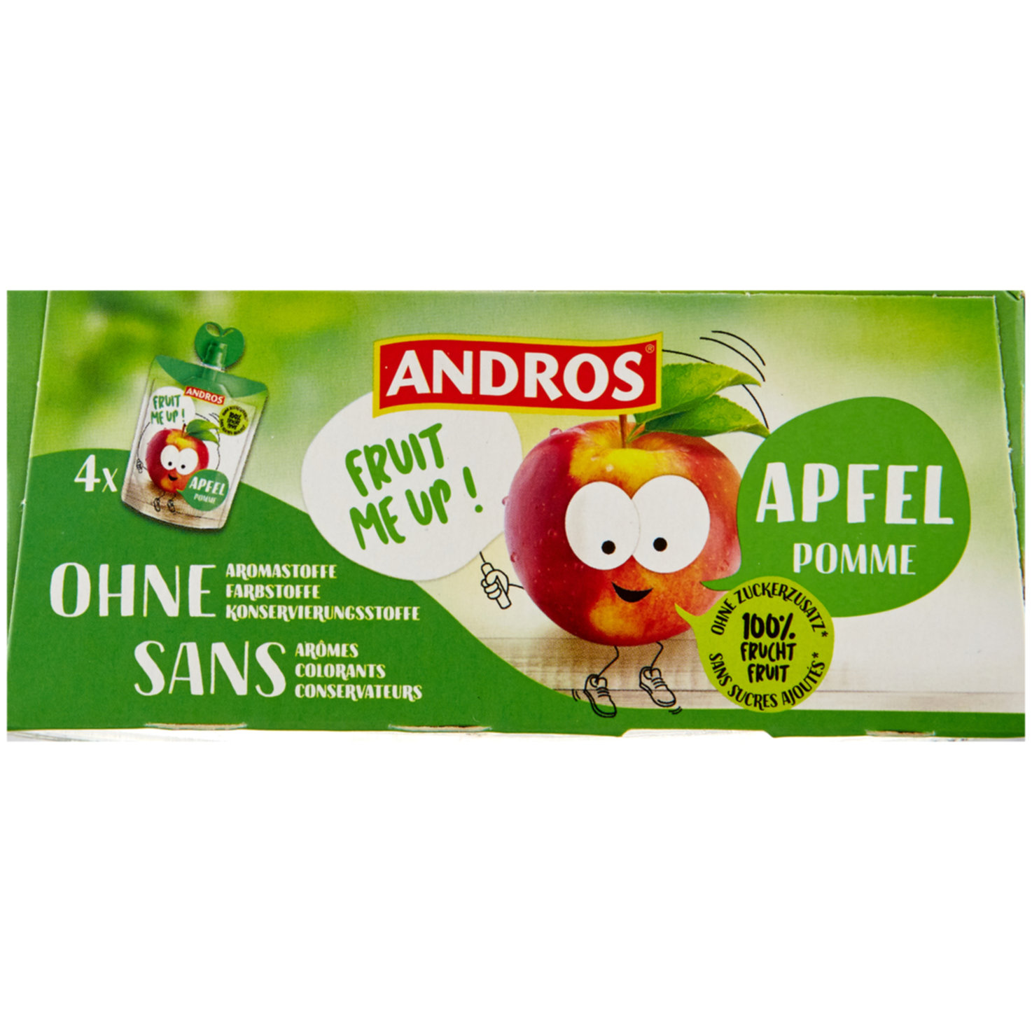 Andros Apfelmus 4x90g