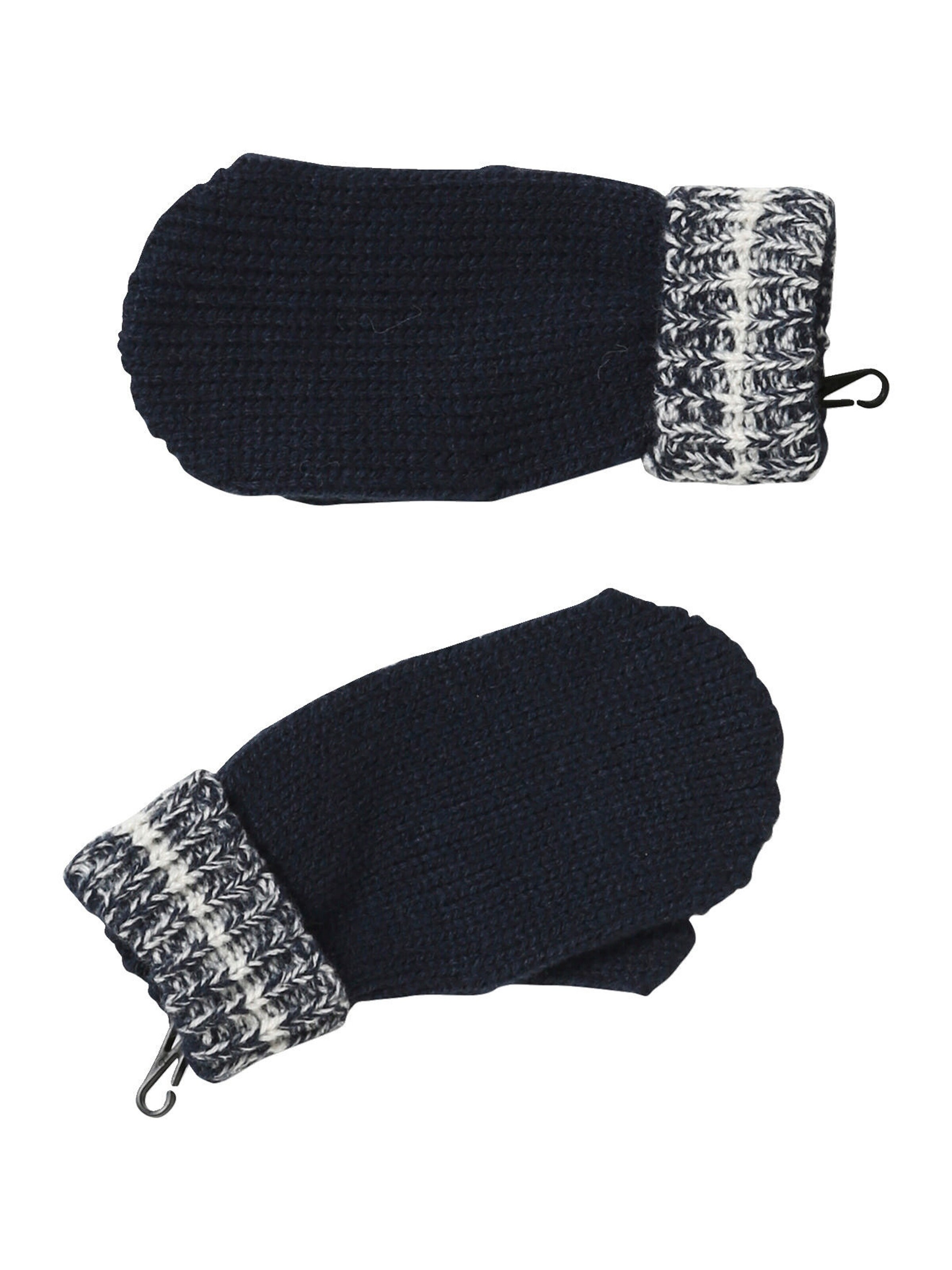 Vertbaudet Jungen-Set: Mütze, Rundschal & Handschuhe, Colorblock nachtblau
