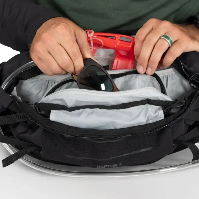 Osprey Raptor 4 Fietsrugzak Zwart