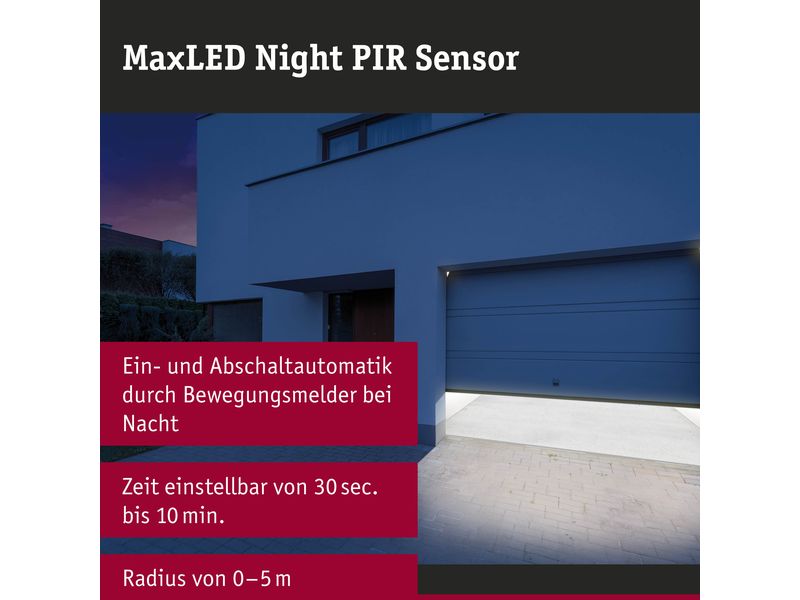 Paulmann Bewegungssensor MaxLED Night PIR Sensor für Nachtbeleuchtung