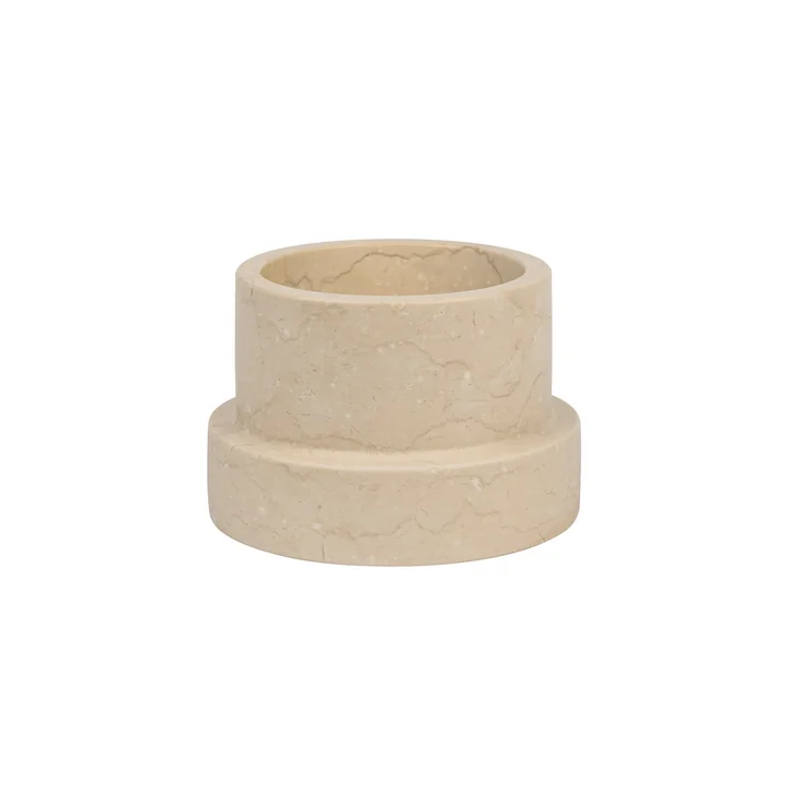 Mette Ditmer - Marble Kerzenhalter, tall, sand