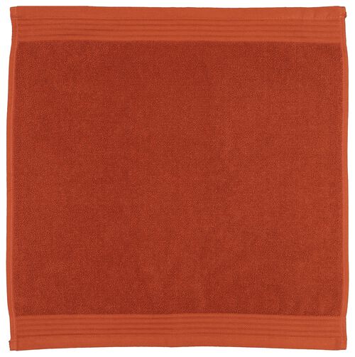 essuie-mains 52x52 coton terracotta
