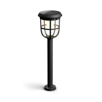 Philips solar sokkellamp Linkable Radii zwart