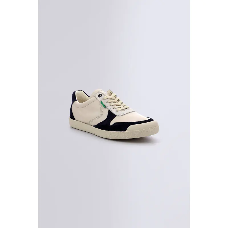 KICK TRECKY BLANC MARINE BASKETS BASSES Cuir Homme