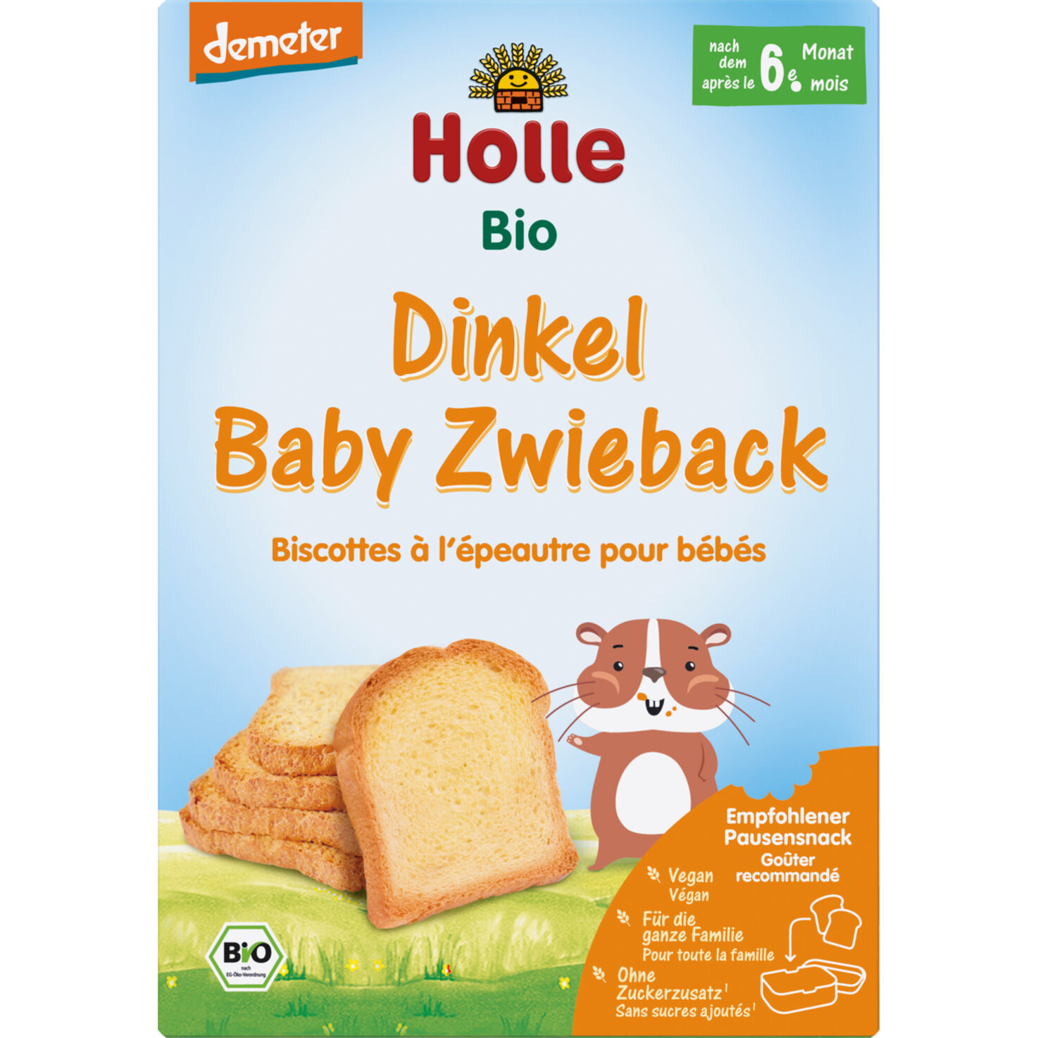 Holle Demeter Bio Baby Zwieback Dinkel 6+ Monate
