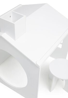 Alice & Fox  Hus Tegnebord med Skammel, Hvit