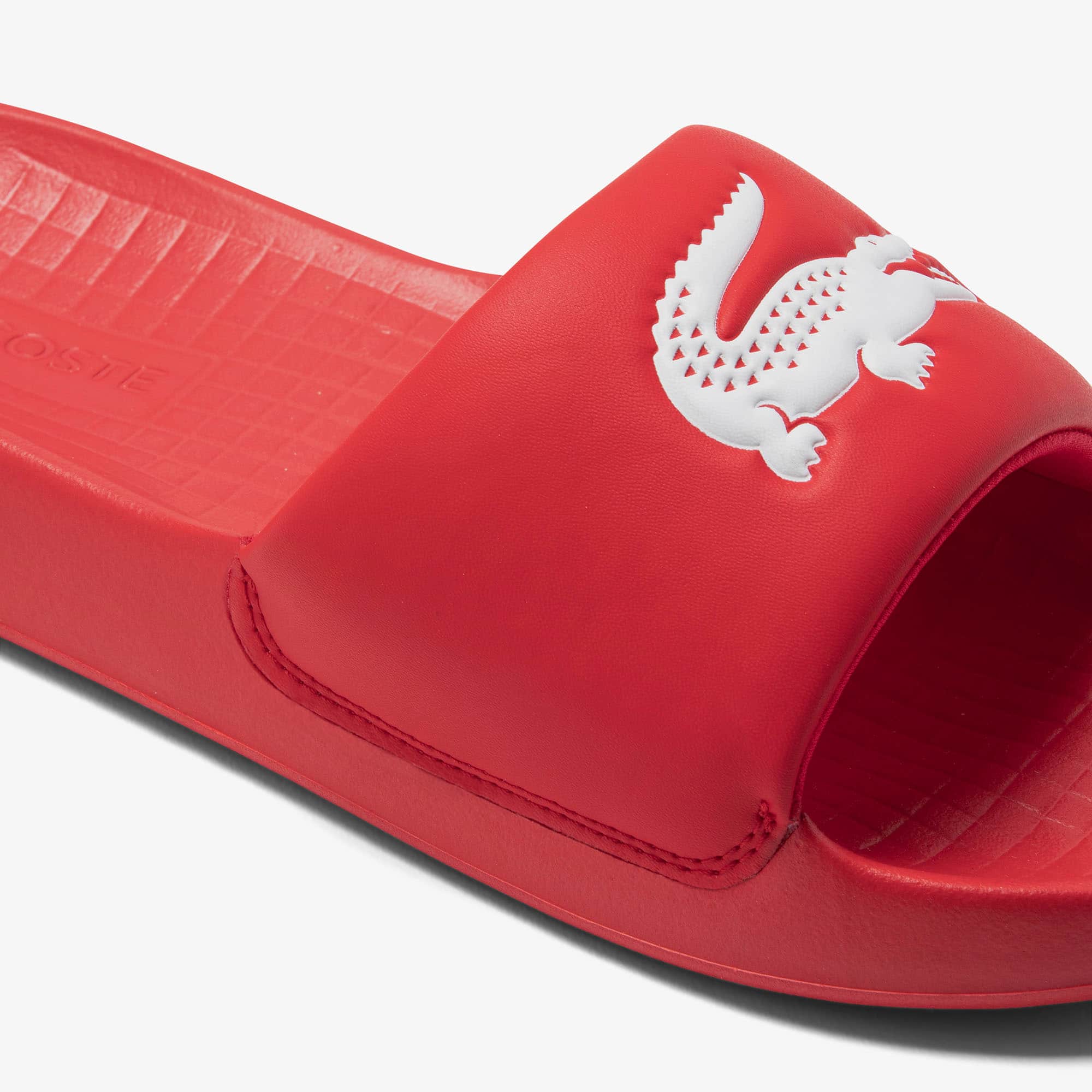 Herren-Schlappen LACOSTE CROCO 1.0 aus Synthetik Flip-Flops & Sandalen - Rot - Lacoste - Herren