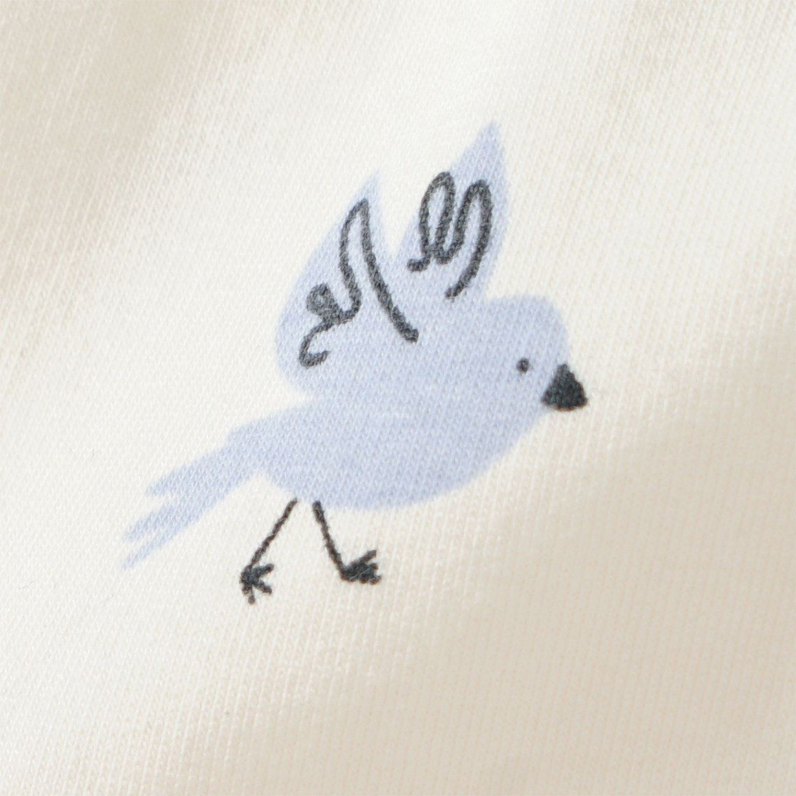 Topomini Baby Sweat-Leggings mit Vogel-Allover cremeweiss / bunt